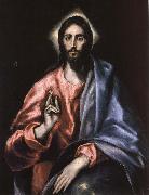 El Greco Christ as Saviour oil painting artist